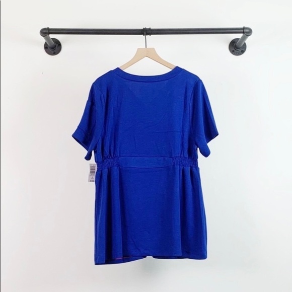 NWT TorridStrong Waistband Curpo Scrub Top In Blue - Picture 10 of 11